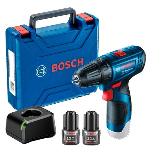 Taladro a batería Bosch Professional GSB 12V-15 con dos baterías