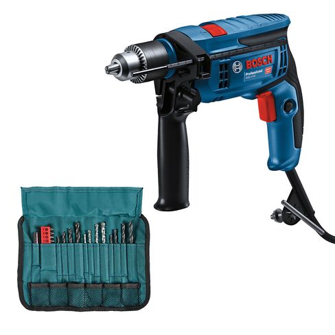 Rotomartillo Bosch GSB 13 RE 750W 127V con 23 accesorios
