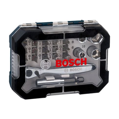 Kit de puntas y vasos para atornillar Bosch con 26 und