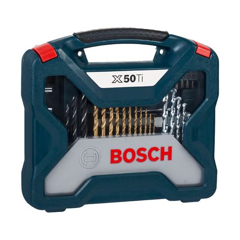 Set Puntas y Brocas en Titanio Bosch X-Line 50 und.