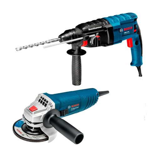 Combo Bosch Martillo Perforador GBH 2-24 + Esmeril M14 GWS850 | 127V