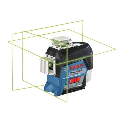 Nivel láser líneas verde Bosch GLL 3-80 CG 120 mt en maletín