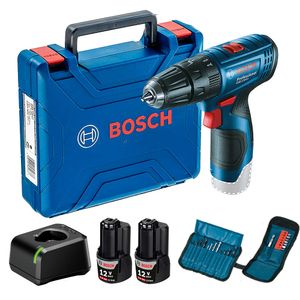 Rotomartillo inalámbrico 12V GSB 120-LI con 2 baterías y 23 accesorios