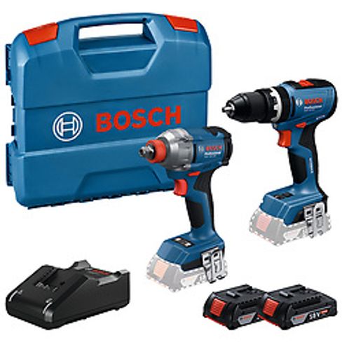 Combo Bosch Rotomartillo GSB18V-65+Llave impacto GDX18V-285+kit